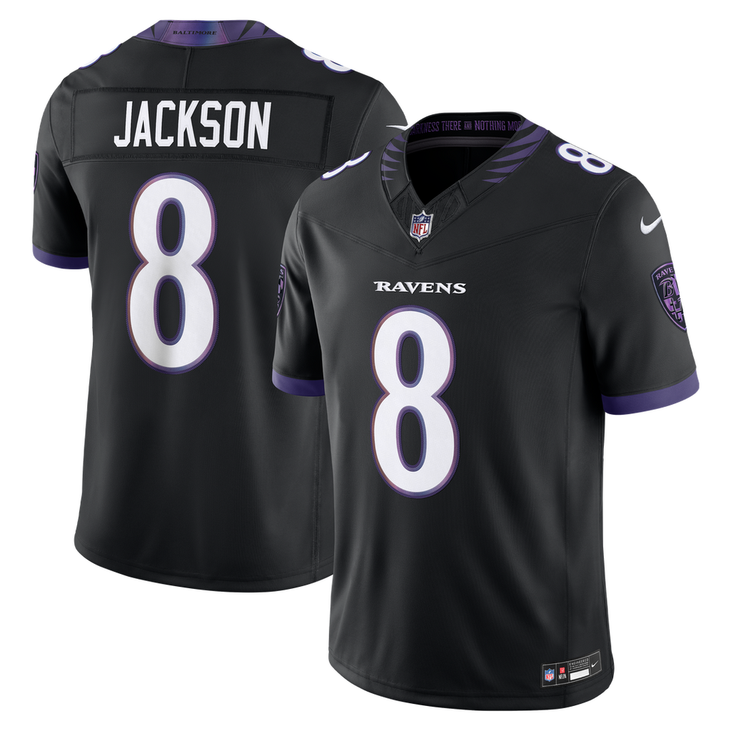 Men's Baltimore Ravens Lamar Jackson Nike Purple Team Vapor product image 20