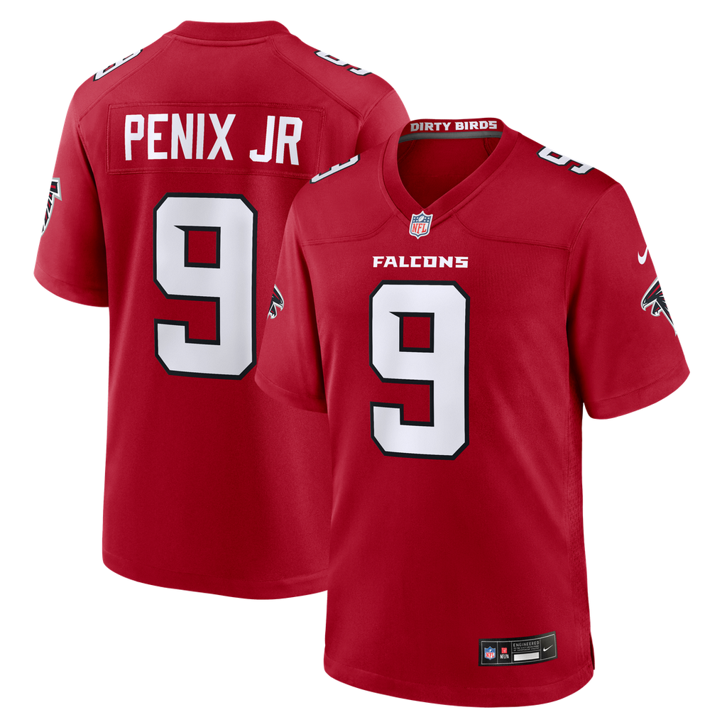 Men's Atlanta Falcons Michael Penix Jr. Nike Red Game Jersey product image 15