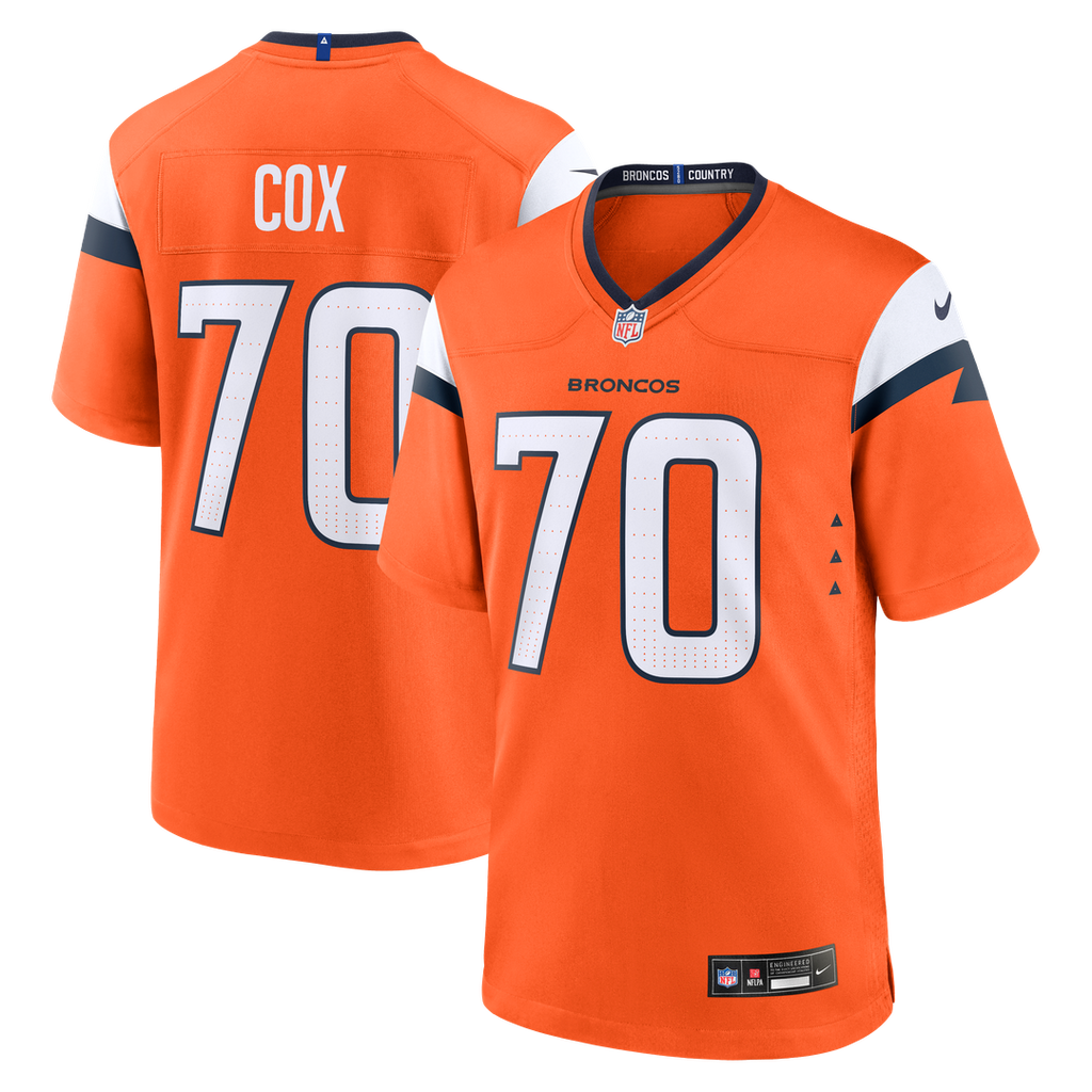 Men's Denver Broncos Marques Cox Nike Orange Team Game product image 1