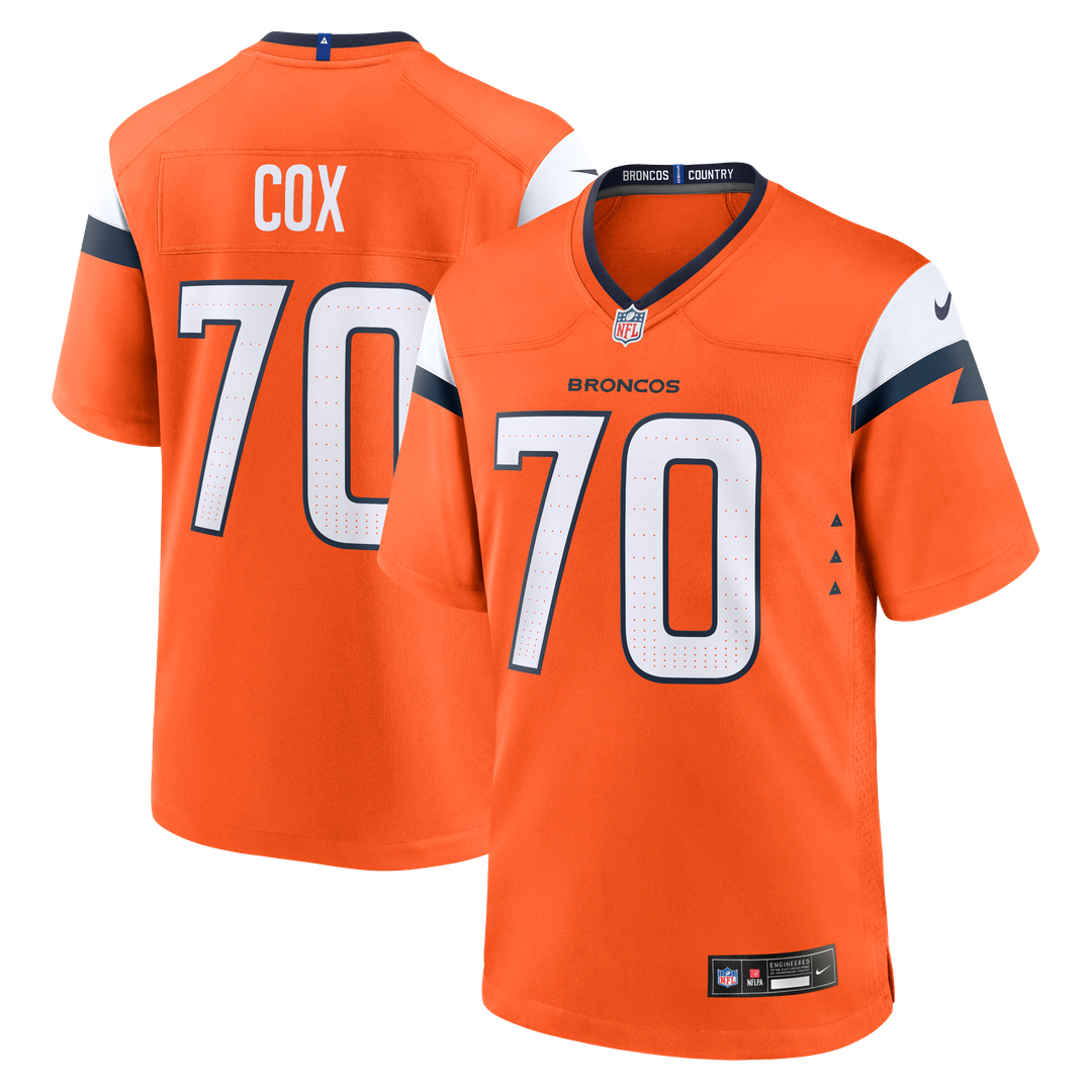 Men's Denver Broncos Marques Cox Nike Orange Team Game product image 1