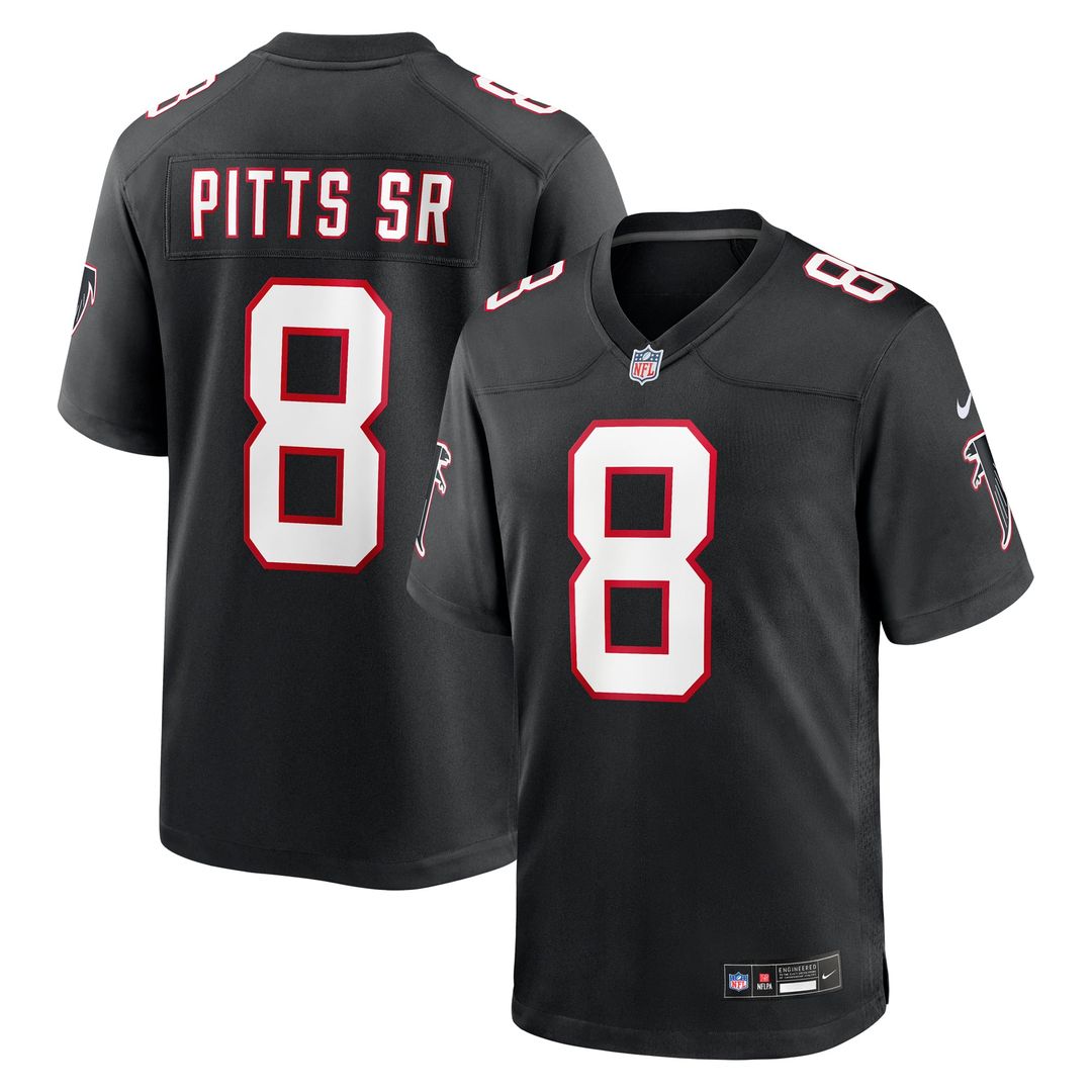 Men's Atlanta Falcons Kyle Pitts Sr. Nike Black Alternate product image 1