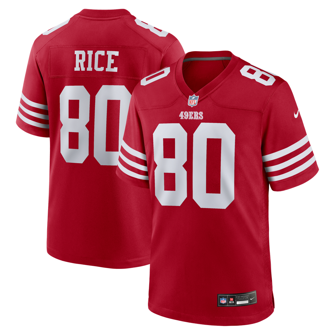 Men's San Francisco 49ers Jerry Rice Nike Scarlet Retired product image 1