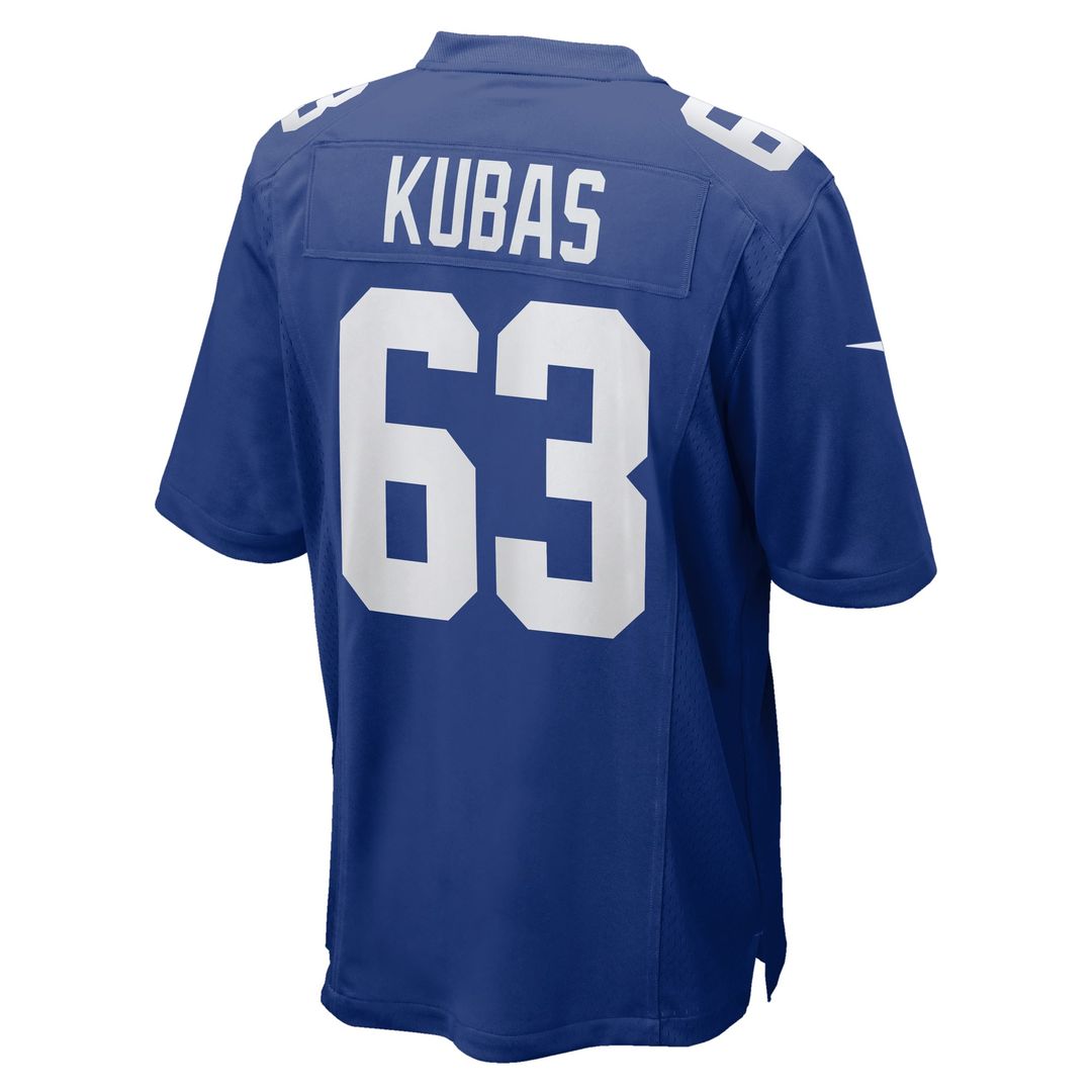 Men's New York Giants Jake Kubas Nike Royal Team Game Jersey product image 3