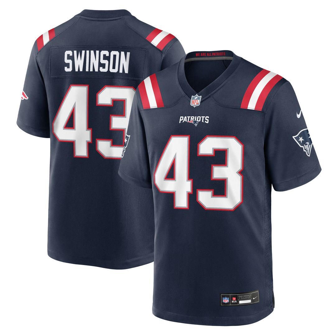 Men's New England Patriots Bradyn Swinson Nike Navy Team product image 1