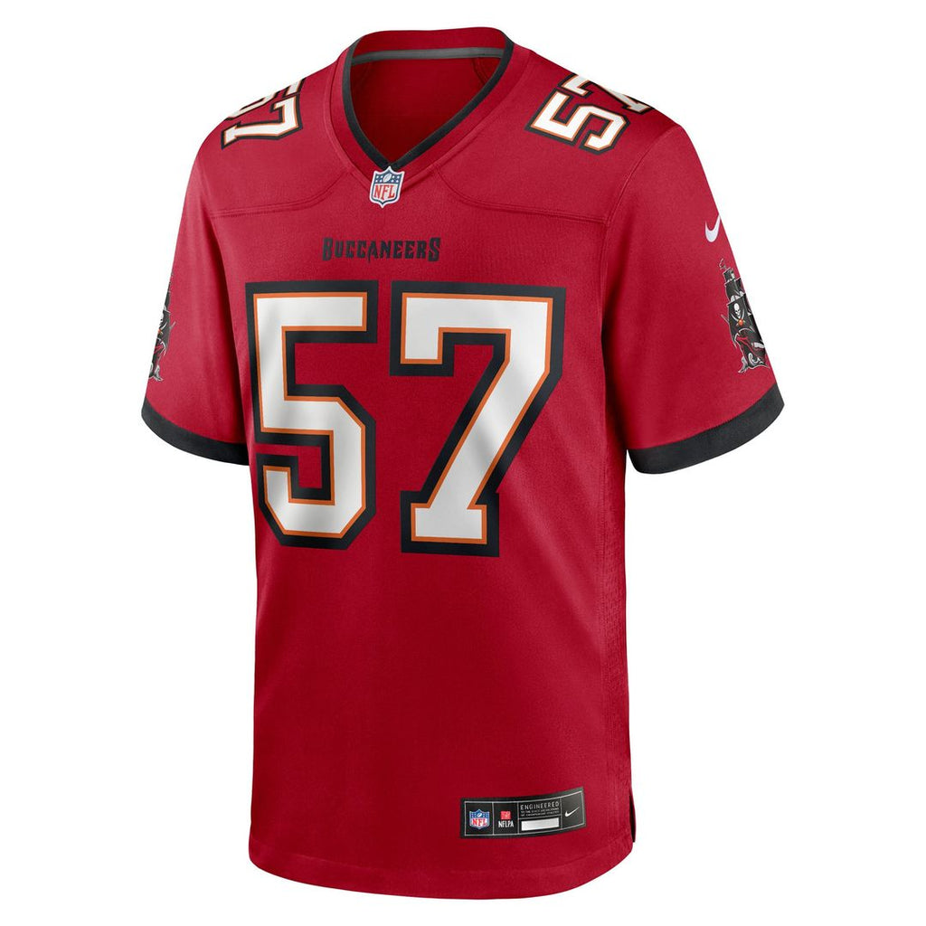 Men's Tampa Bay Buccaneers John Bullock Nike Red Team Game product image 2