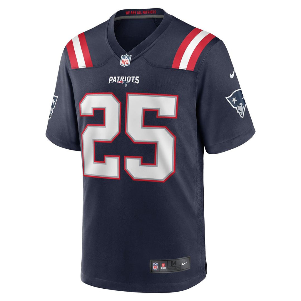 Men's New England Patriots Marcus Jones Nike Navy Game product image 2