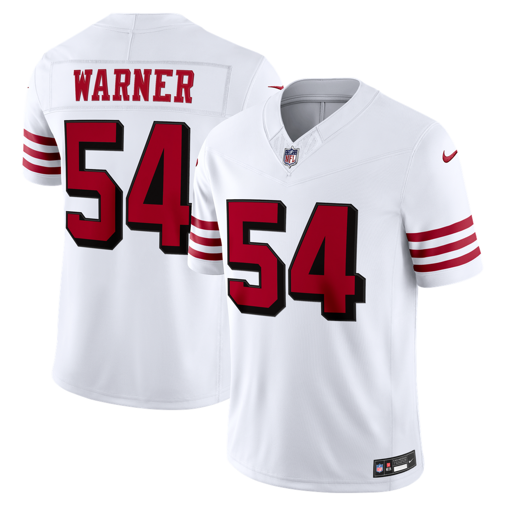 Men's San Francisco 49ers Fred Warner Nike White Alternate product image 1