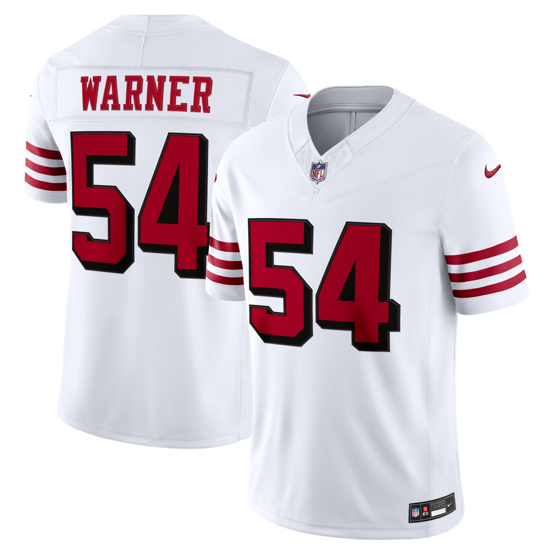 Men's San Francisco 49ers Fred Warner Nike White Alternate product image 1