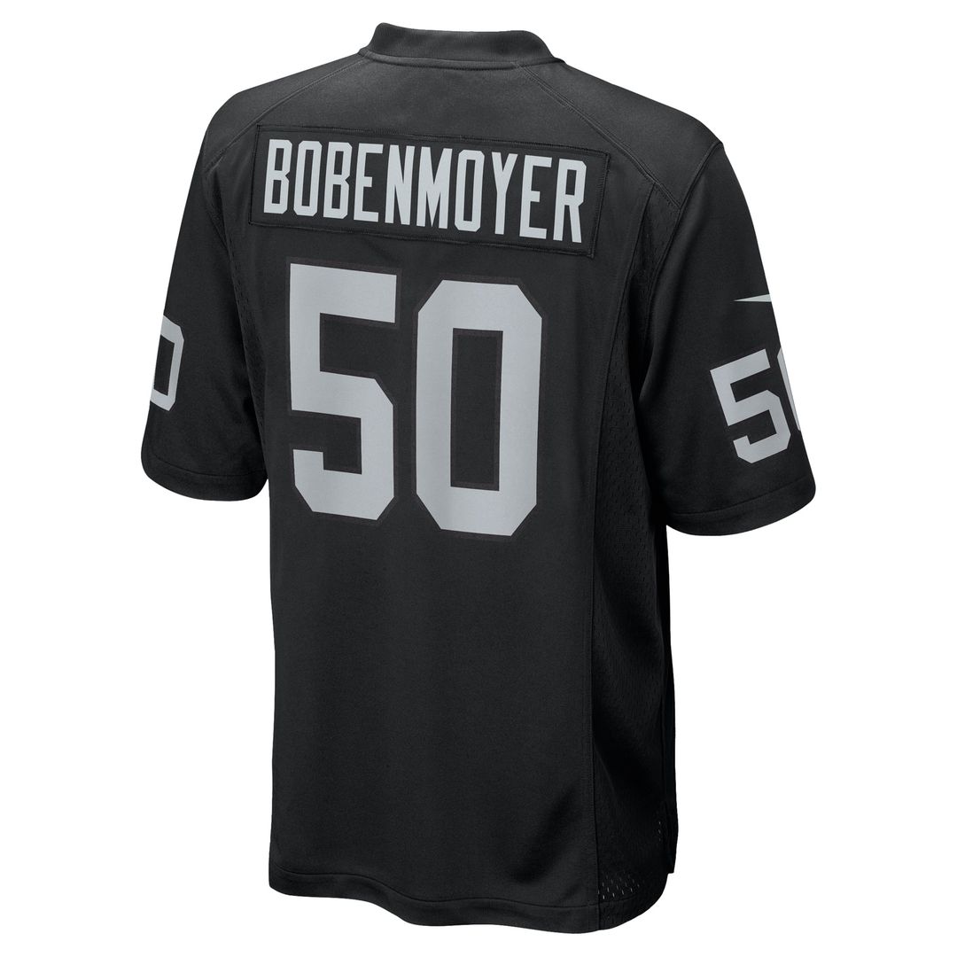 Men's Las Vegas Raiders Jacob Bobenmoyer Nike Black Game product image 3
