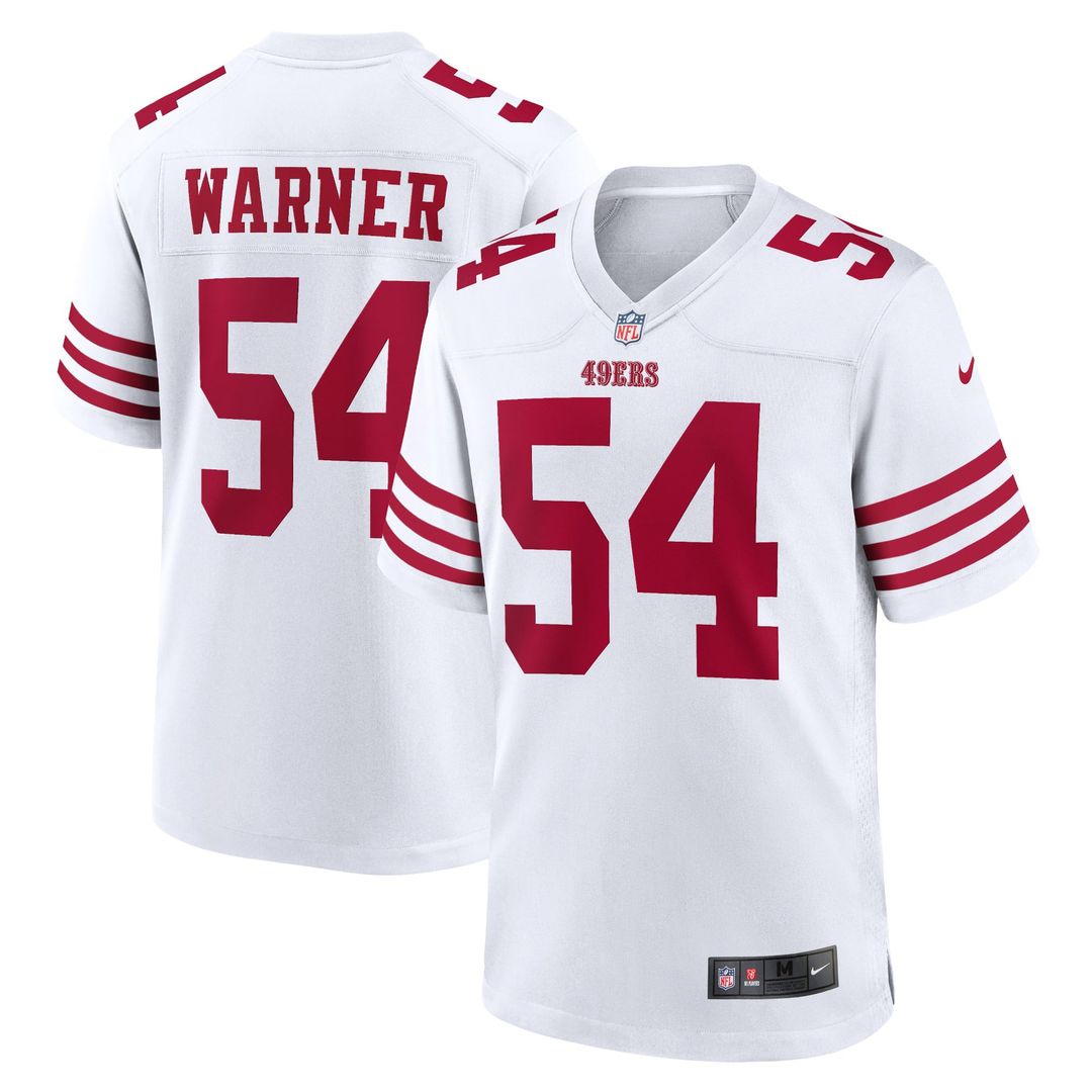 Men's San Francisco 49ers Fred Warner Nike White Player product image 1