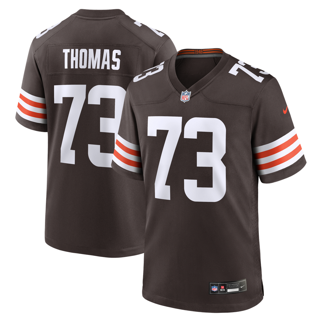 Men's Cleveland Browns Joe Thomas Nike Brown Retired Game product image 9
