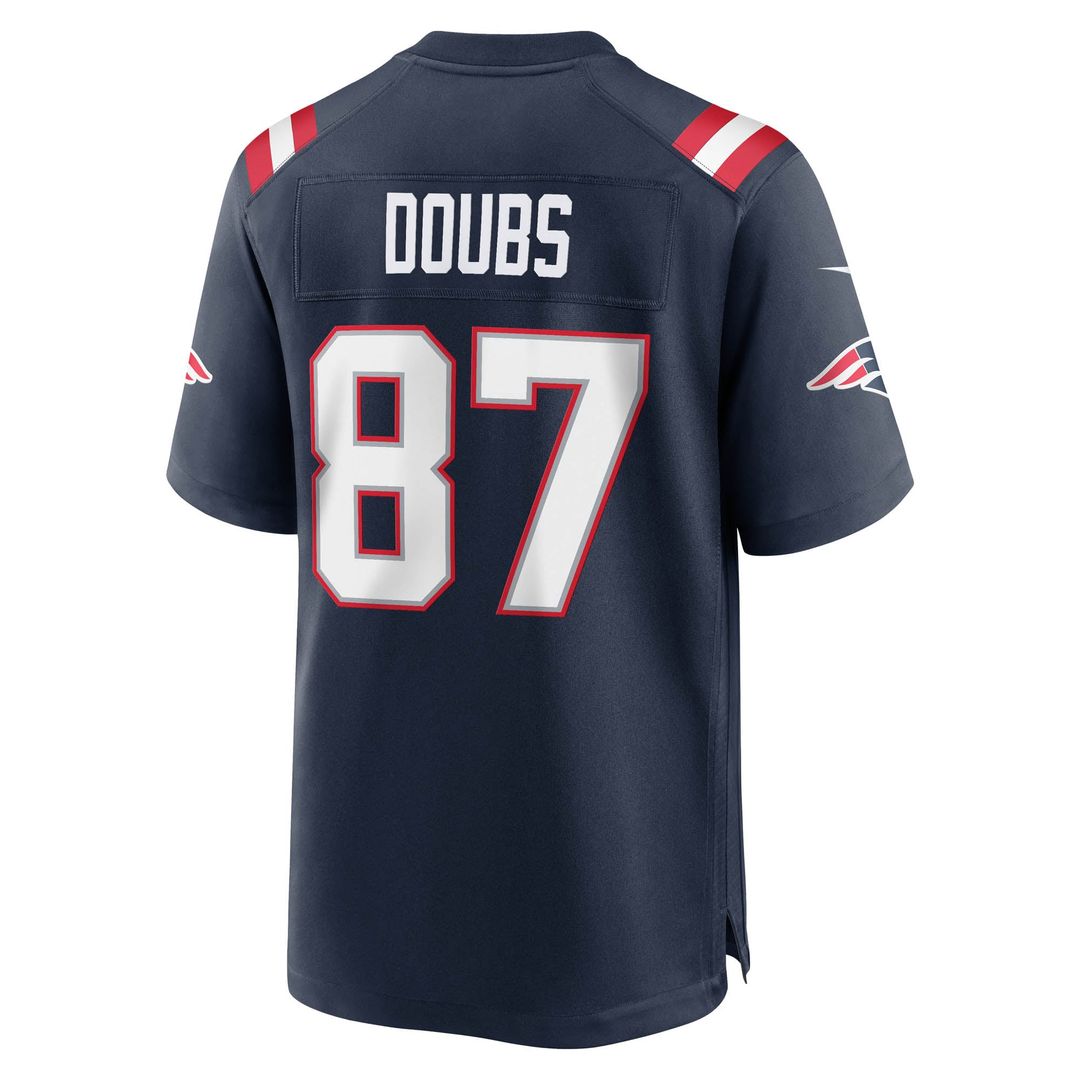 Men's New England Patriots Romeo Doubs Nike Navy Game Jersey product image 3