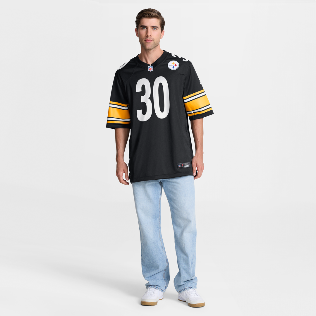 Men's Pittsburgh Steelers Jaylen Warren Nike Black Game product image 7