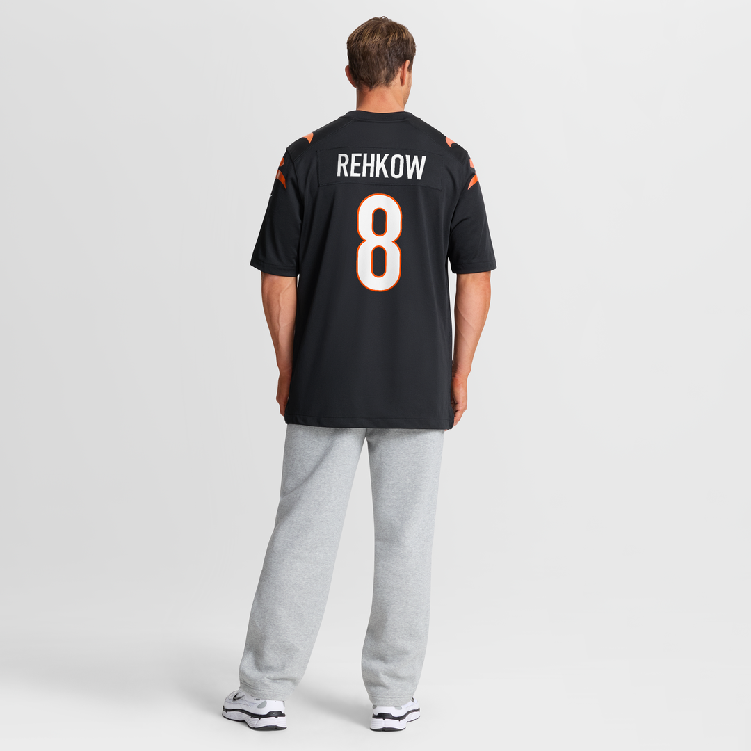 Men's Cincinnati Bengals Ryan Rehkow Nike Black Game Jersey product image 8