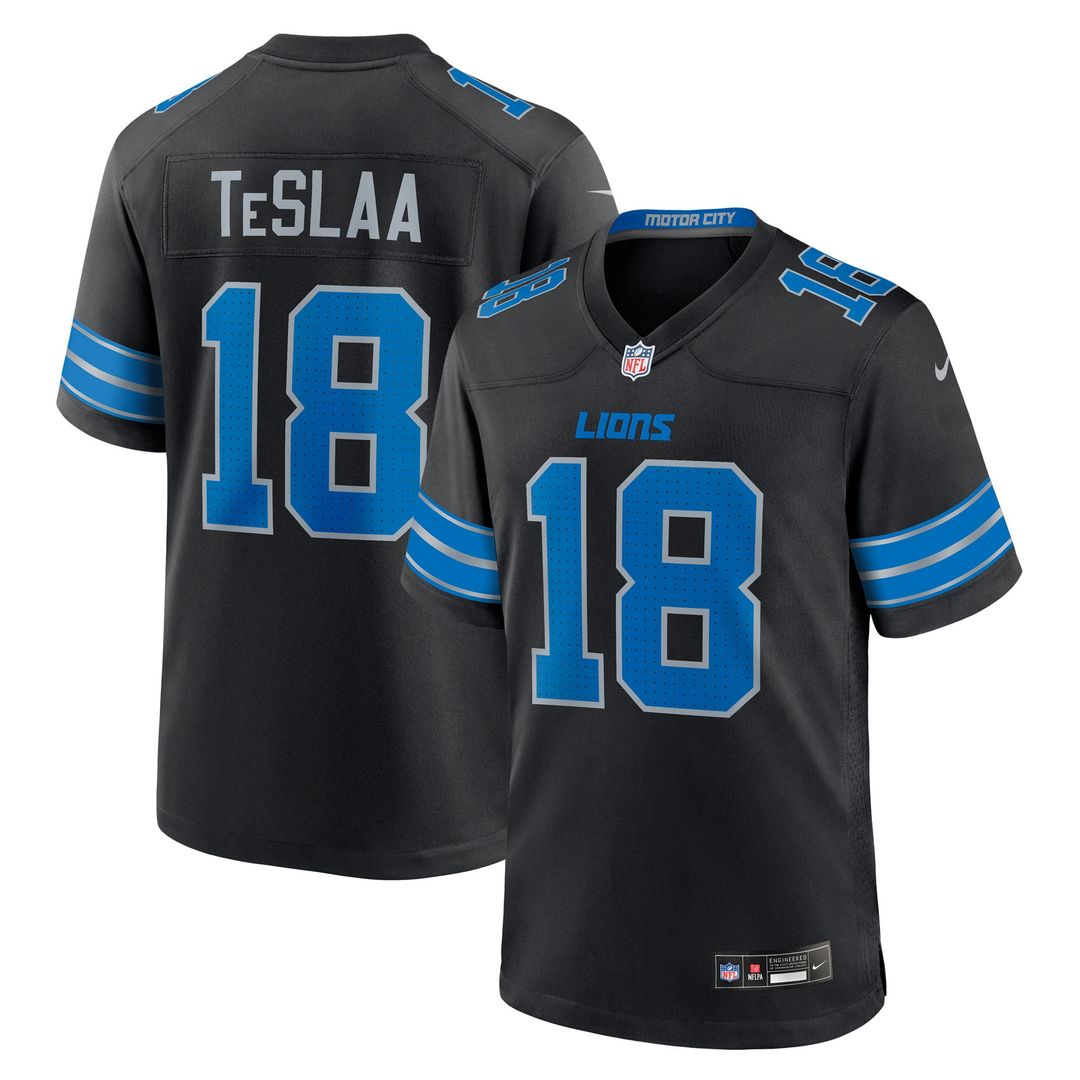 Men's Detroit Lions Isaac TeSlaa Nike Blue Game Player product image 16