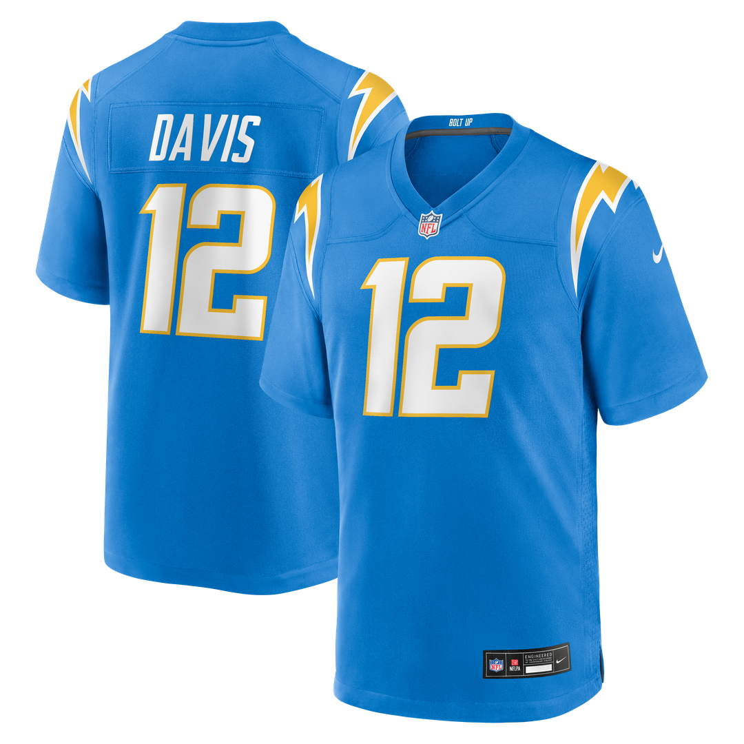 Men's Los Angeles Chargers Derius Davis Nike Powder Blue product image 1