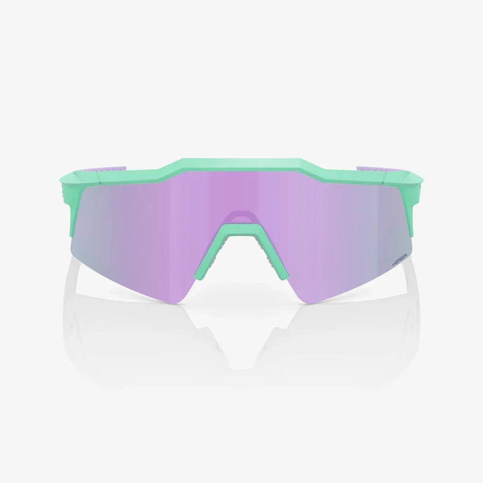 100 Percent Sunglasses - Speedcraft SL - Soft Tact Mint - HiPER Lavender Mirror Lens product image 2, provided for visual