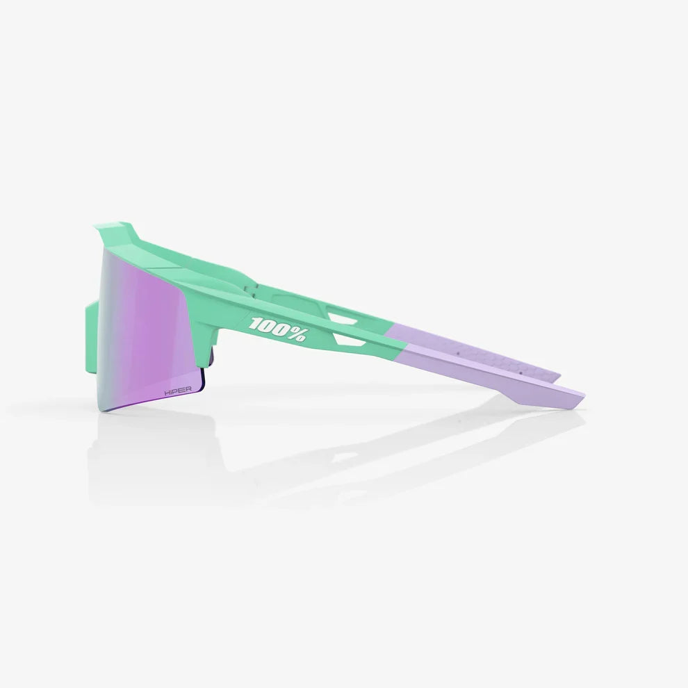 100 Percent Sunglasses - Speedcraft SL - Soft Tact Mint - HiPER Lavender Mirror Lens product image 3, provided for visual