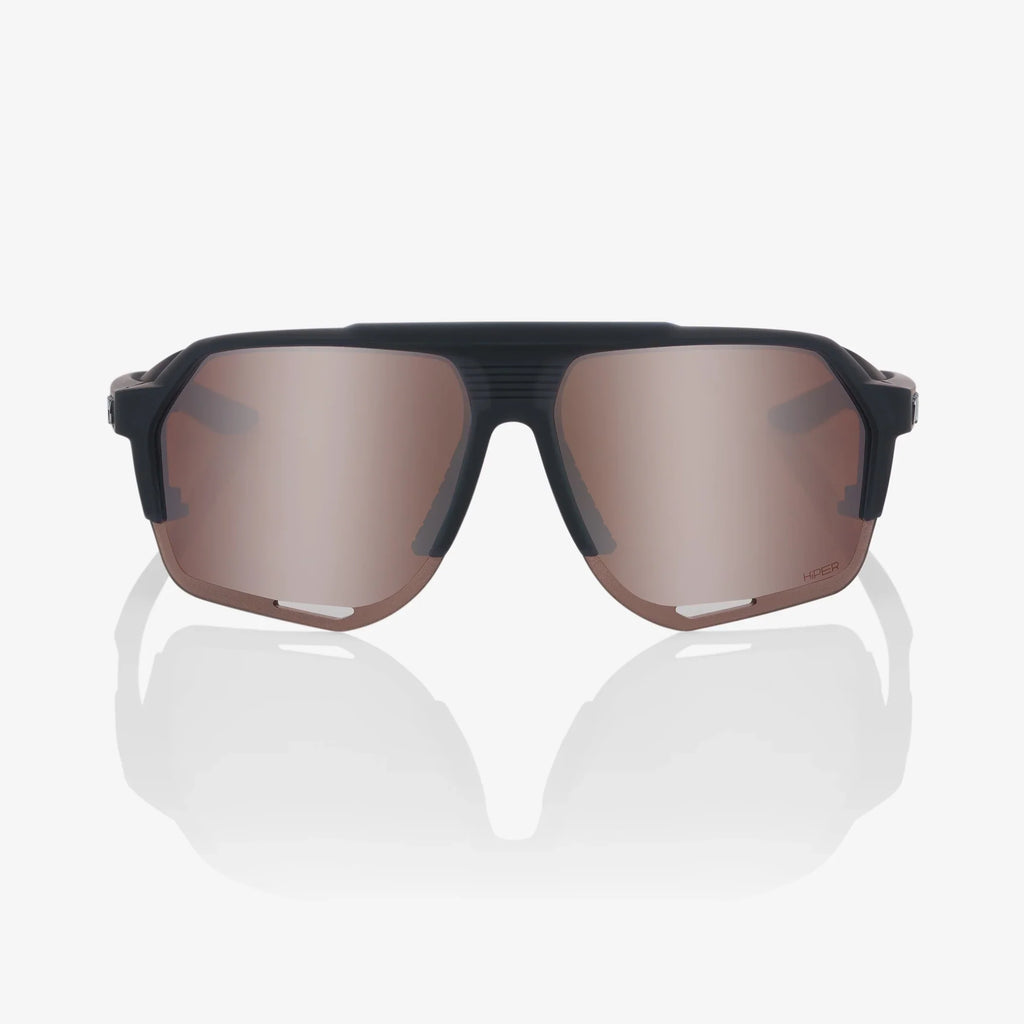 100 Percent Sunglasses - Norvik - Soft Tact Crystal Black - HiPER Crimson Silver Mirror Lens product image 2, provided for