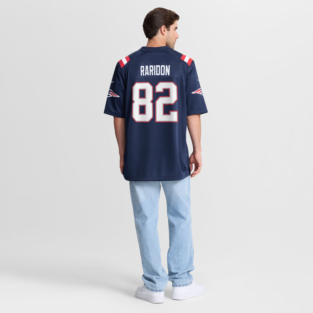 Men's New England Patriots Eli Raridon Nike Navy Team Game product image 3