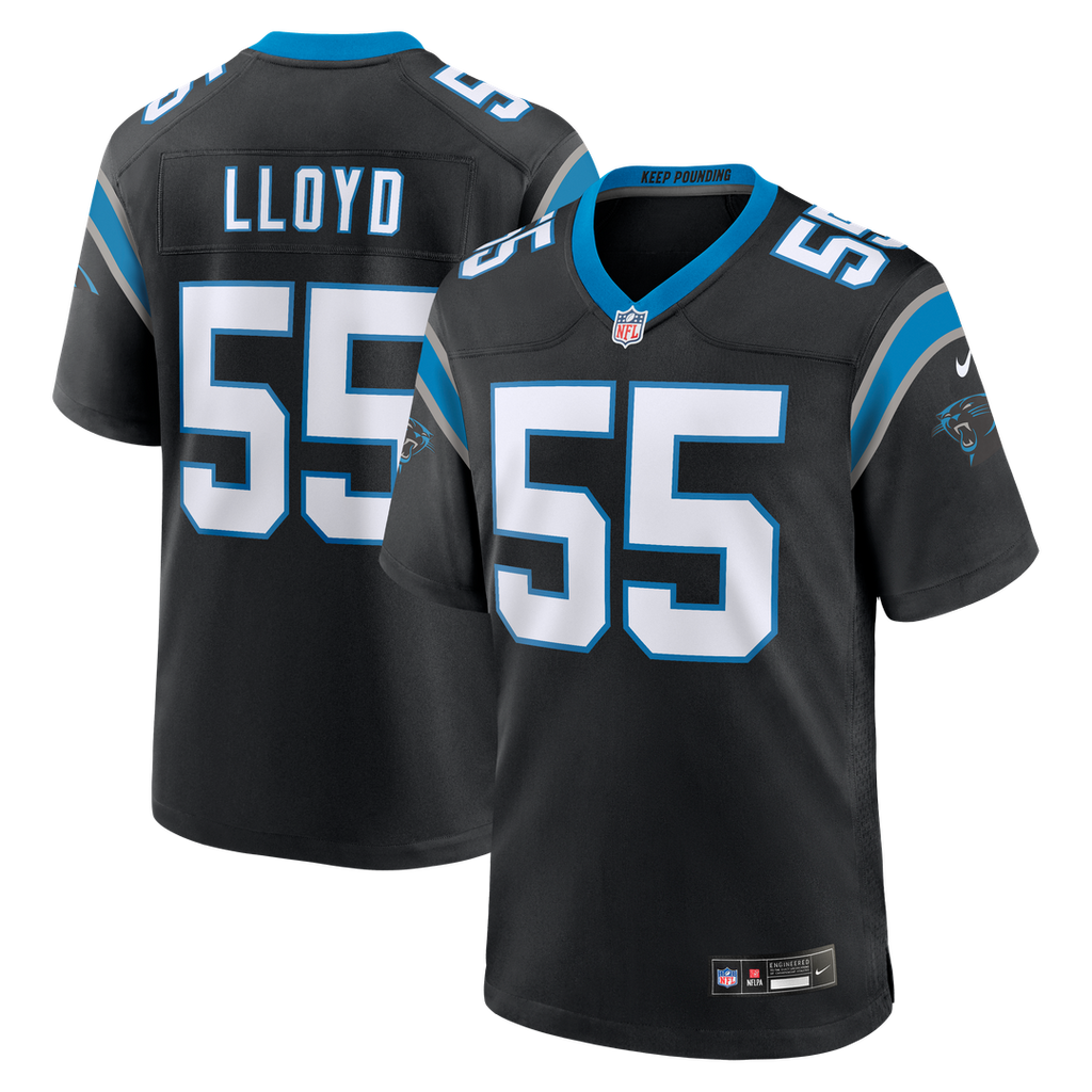 Men's Carolina Panthers Devin Lloyd Nike Black Team Game product image 1