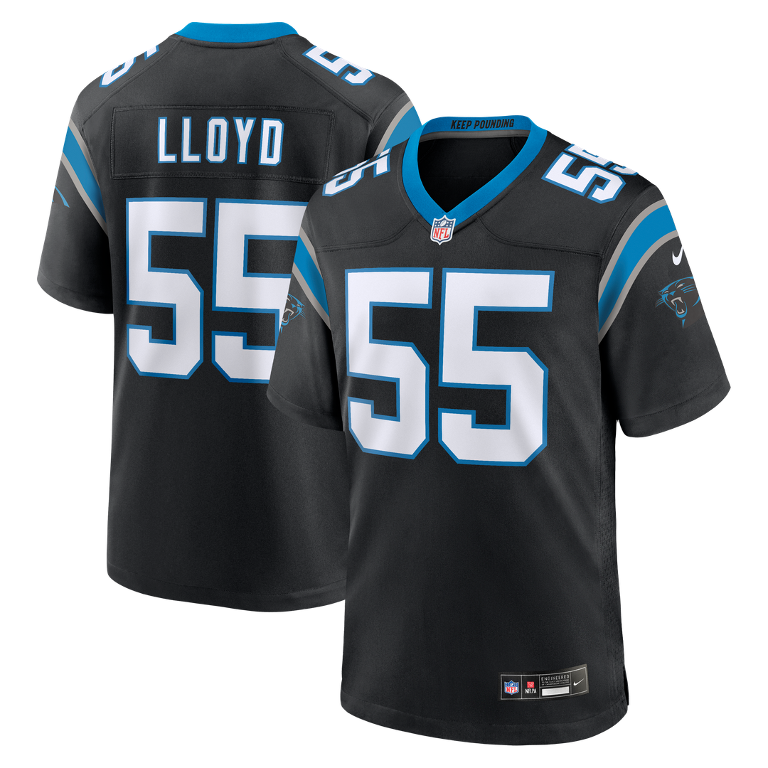 Men's Carolina Panthers Devin Lloyd Nike Black Team Game product image 1