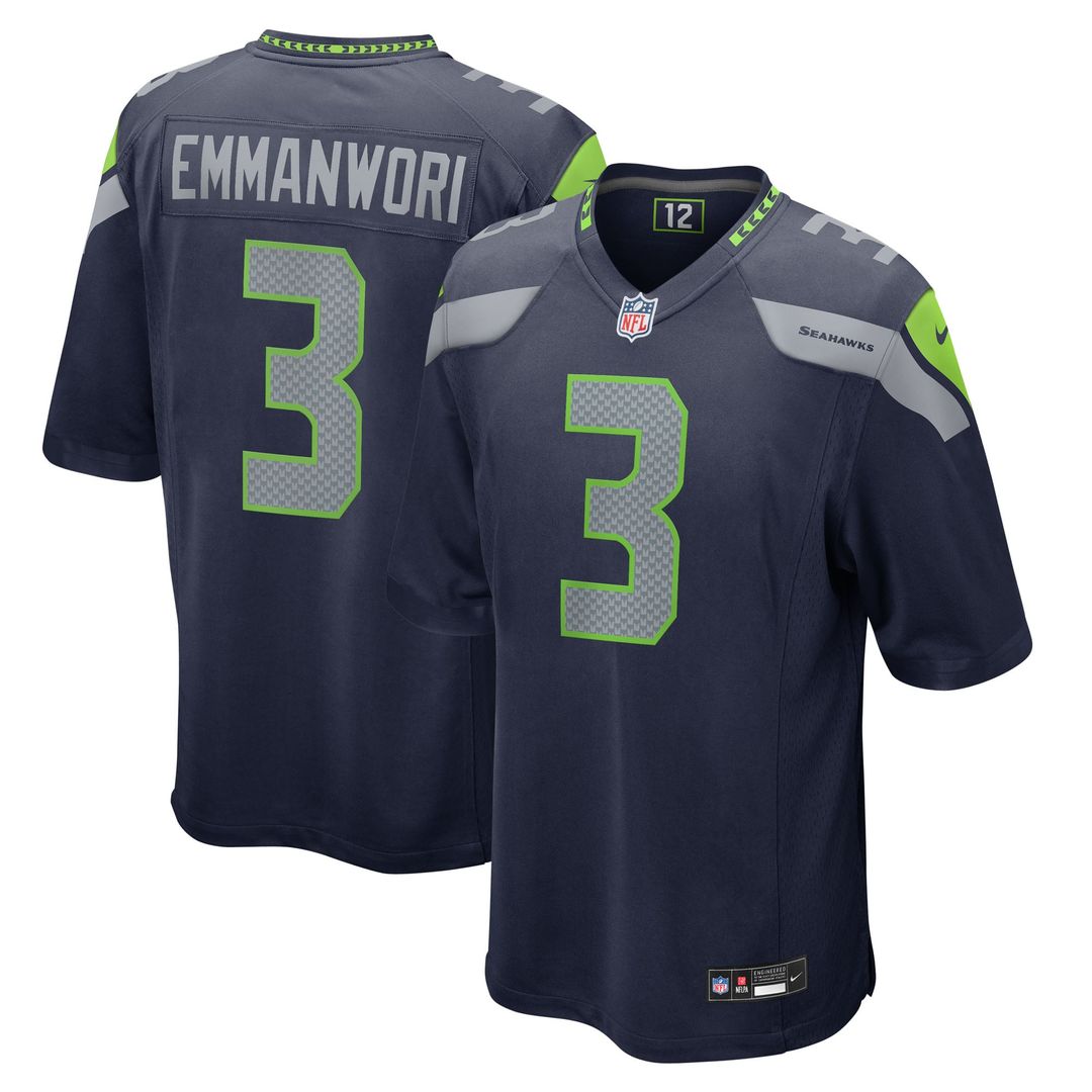 Men's Seattle Seahawks Nick Emmanwori Nike White Game Jersey product image 10