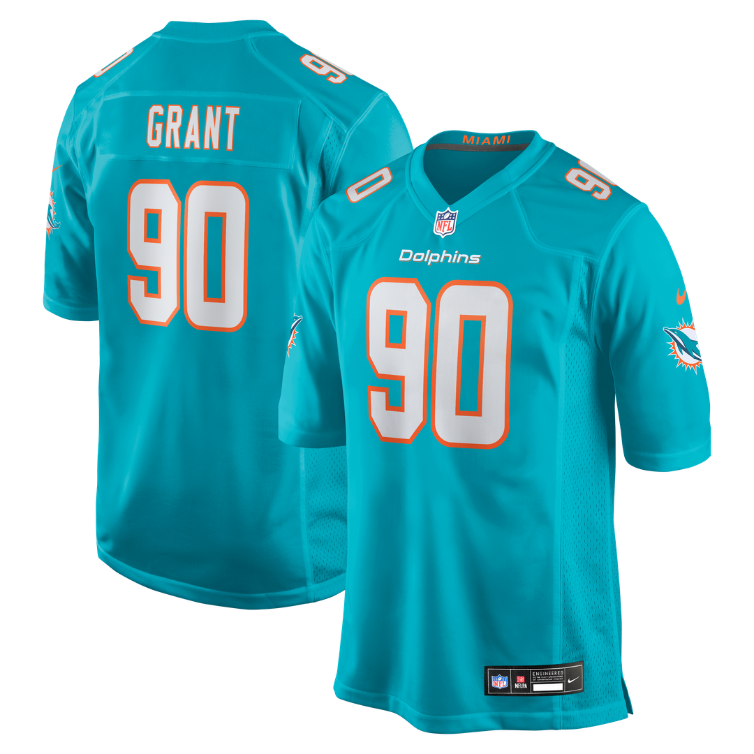 Men's Miami Dolphins Kenneth Grant Nike Aqua Team Game product image 1