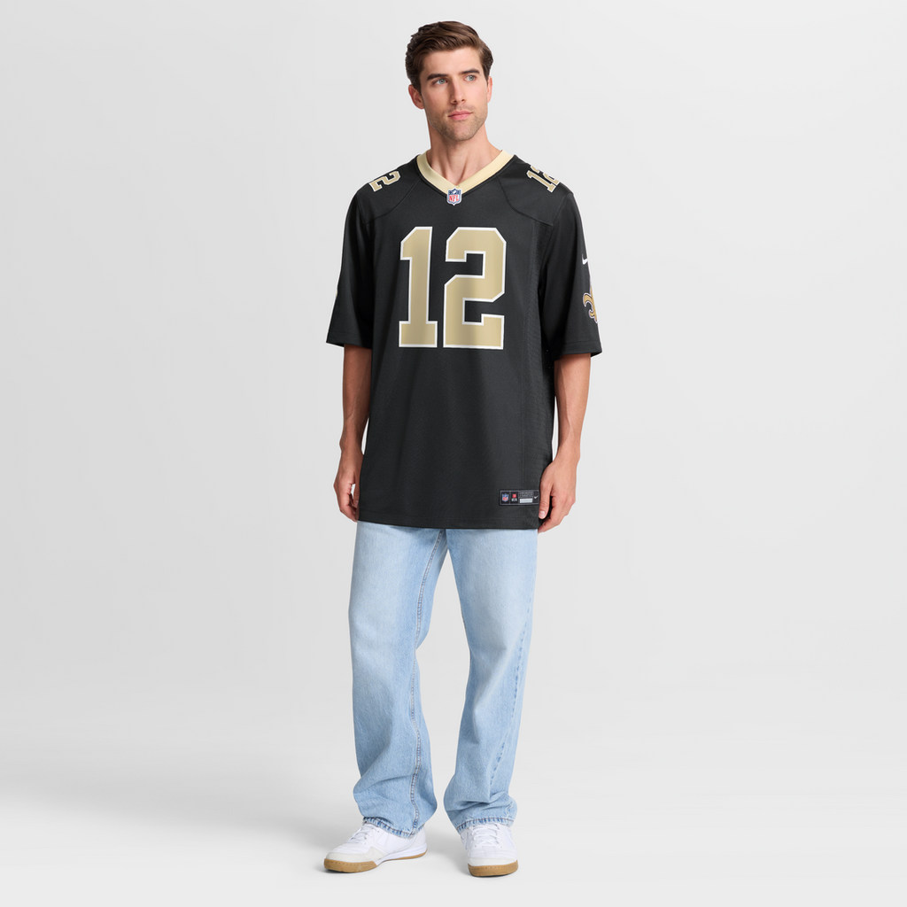 Men's New Orleans Saints Chris Olave Nike Black Player Game product image 7