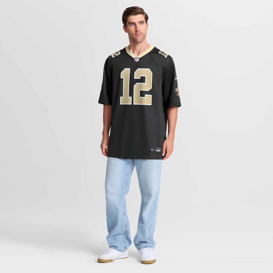 Men's New Orleans Saints Chris Olave Nike Black Player Game product image 7