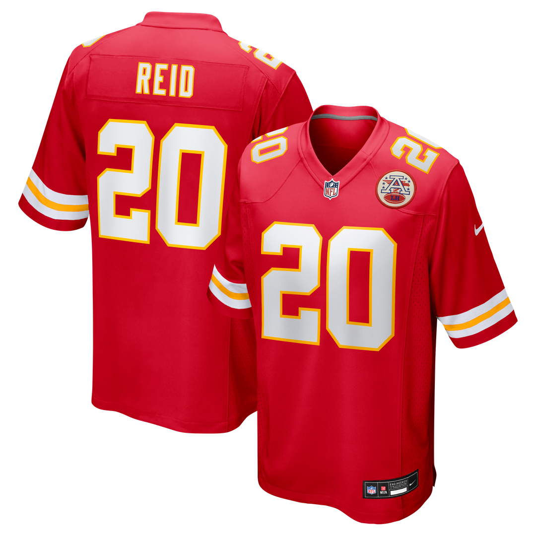 Men's Kansas City Chiefs Justin Reid Nike Red Game Jersey product image 1