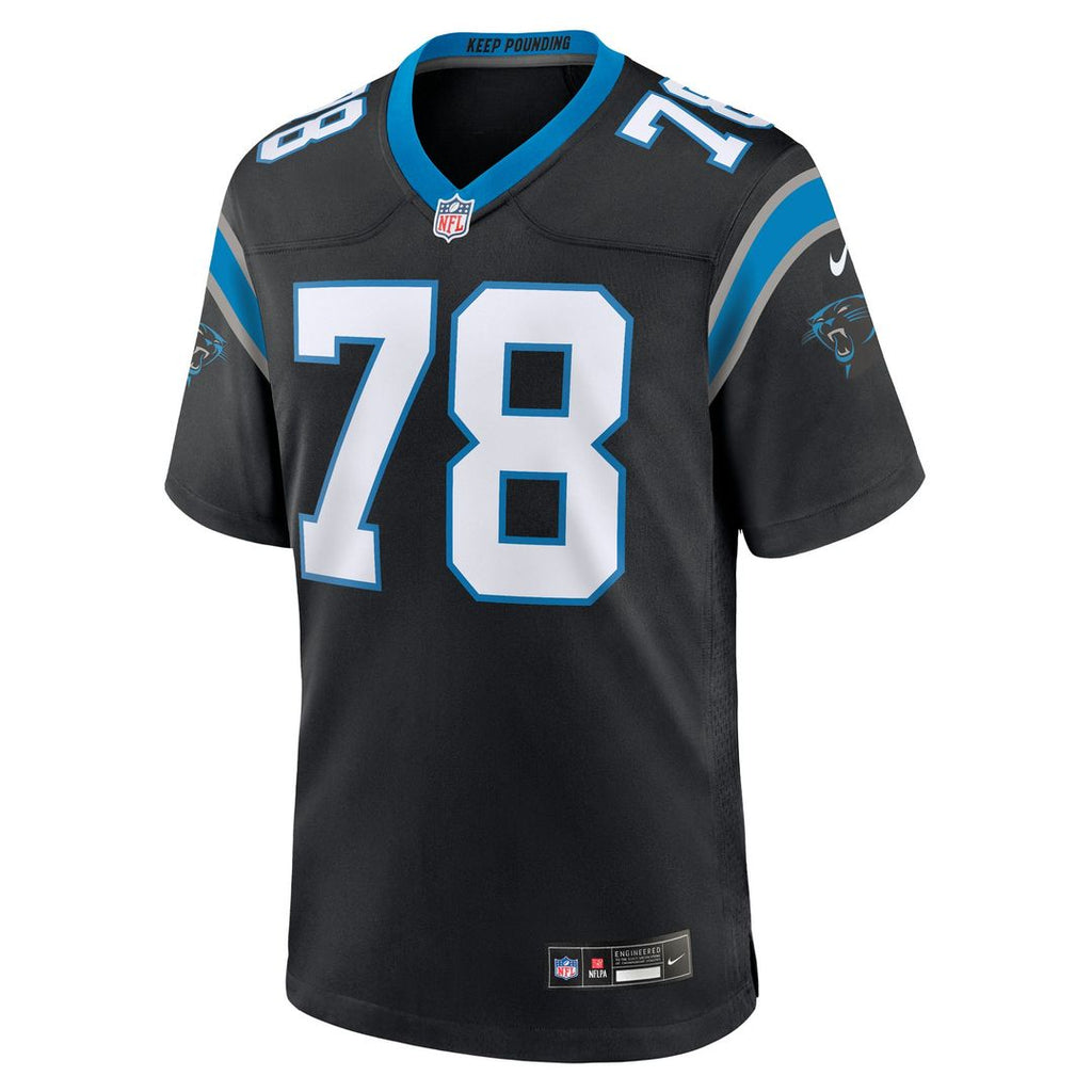 Men's Carolina Panthers Popo Aumavae Nike Black Team Game product image 2
