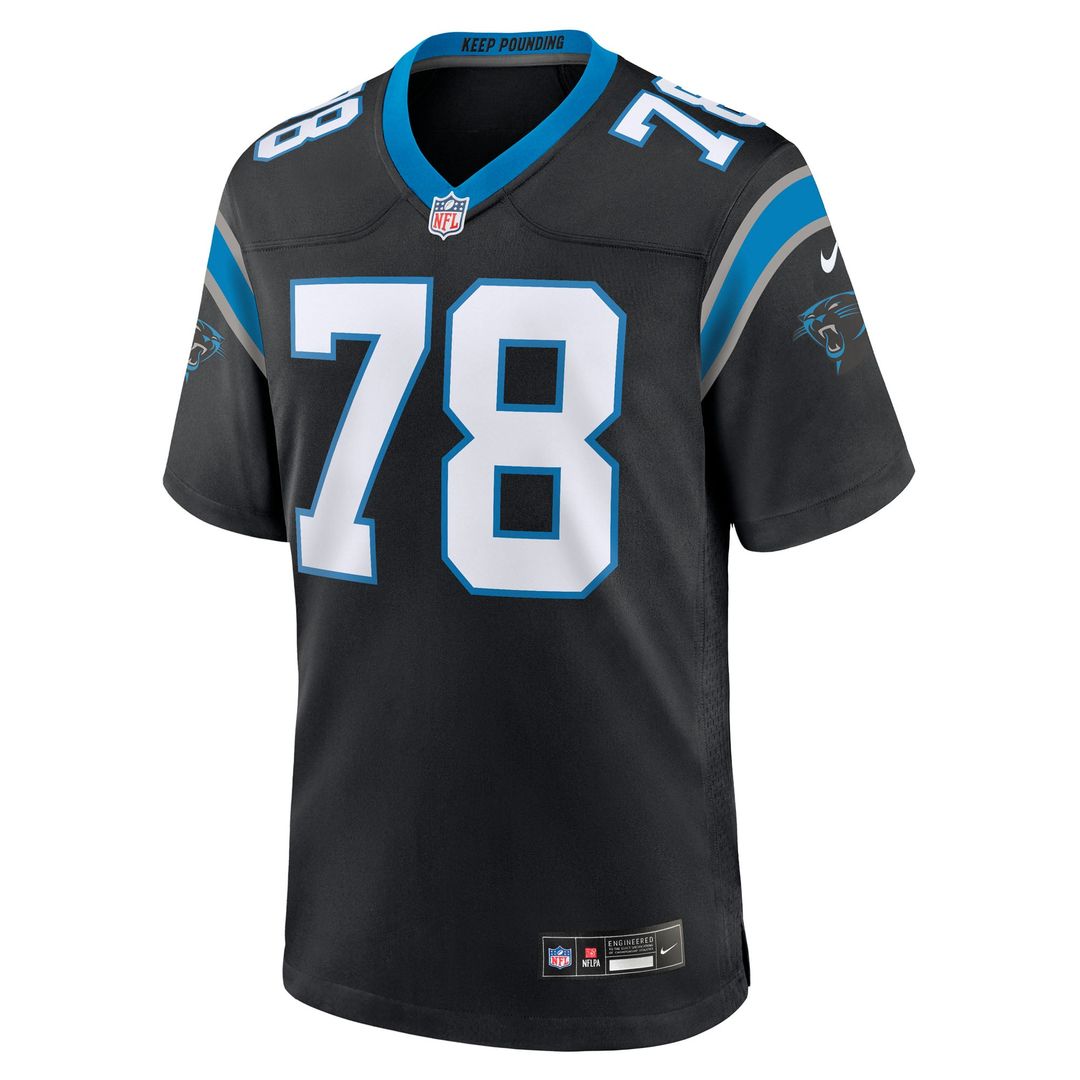 Men's Carolina Panthers Popo Aumavae Nike Black Team Game product image 2