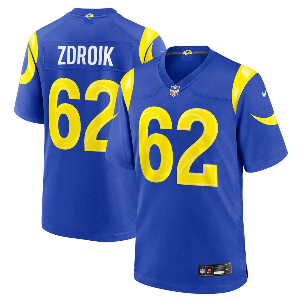 Men's Los Angeles Rams Payton Zdroik Nike Royal Game Jersey product image 1
