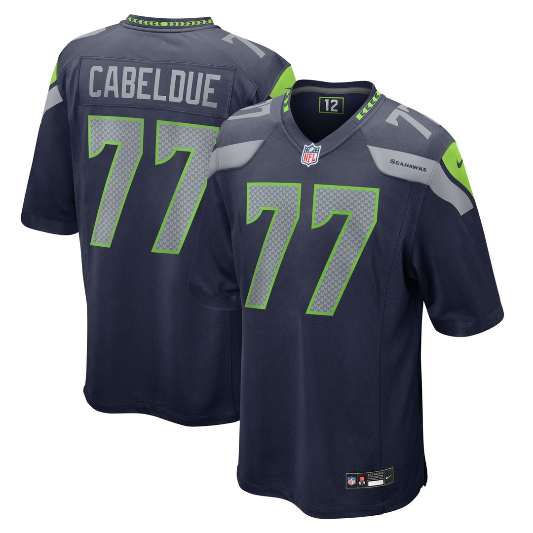 Men's Seattle Seahawks Bryce Cabeldue Nike College Navy product image 1