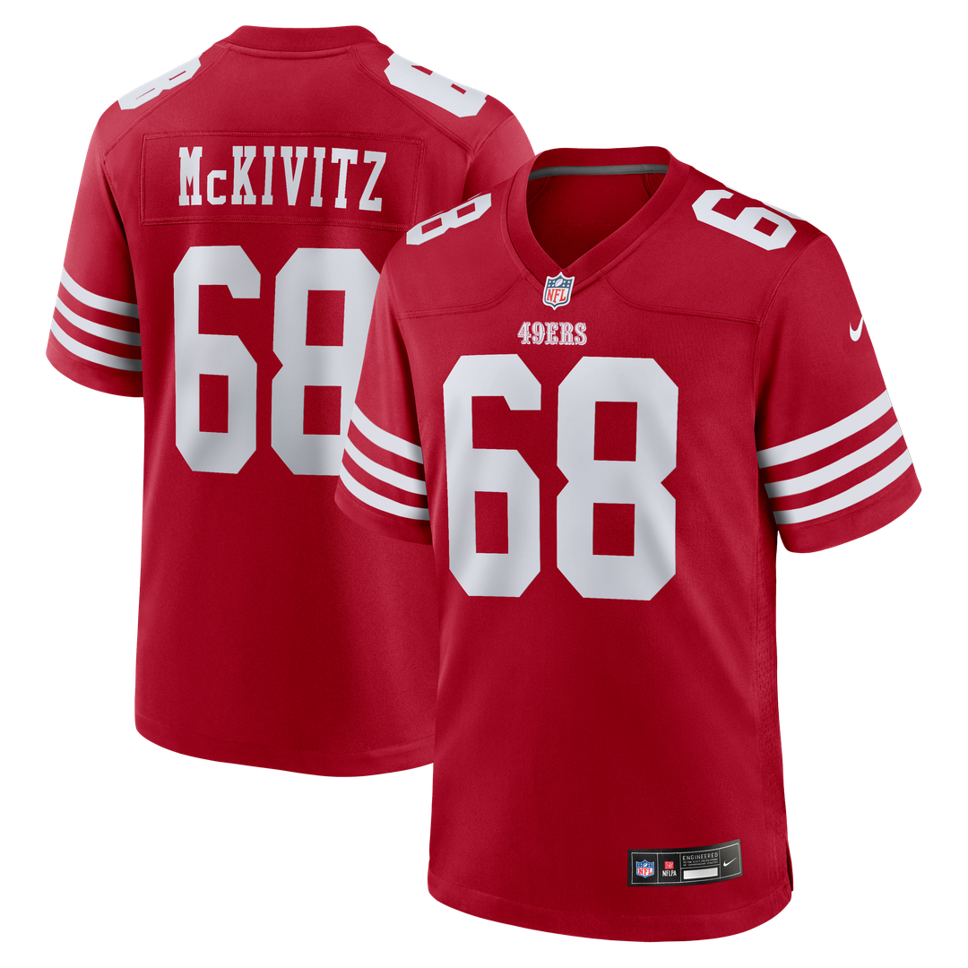 Men's San Francisco 49ers Colton McKivitz Nike Scarlet Game product image 1
