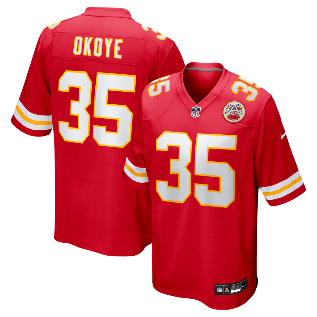 Men's Kansas City Chiefs Christian Okoye Nike Red Game product image 1