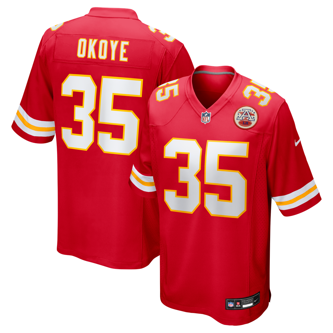 Men's Kansas City Chiefs Christian Okoye Nike Red Game product image 1