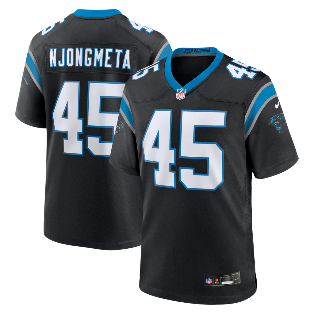 Men's Carolina Panthers Maema Njongmeta Nike Black Game product image 1