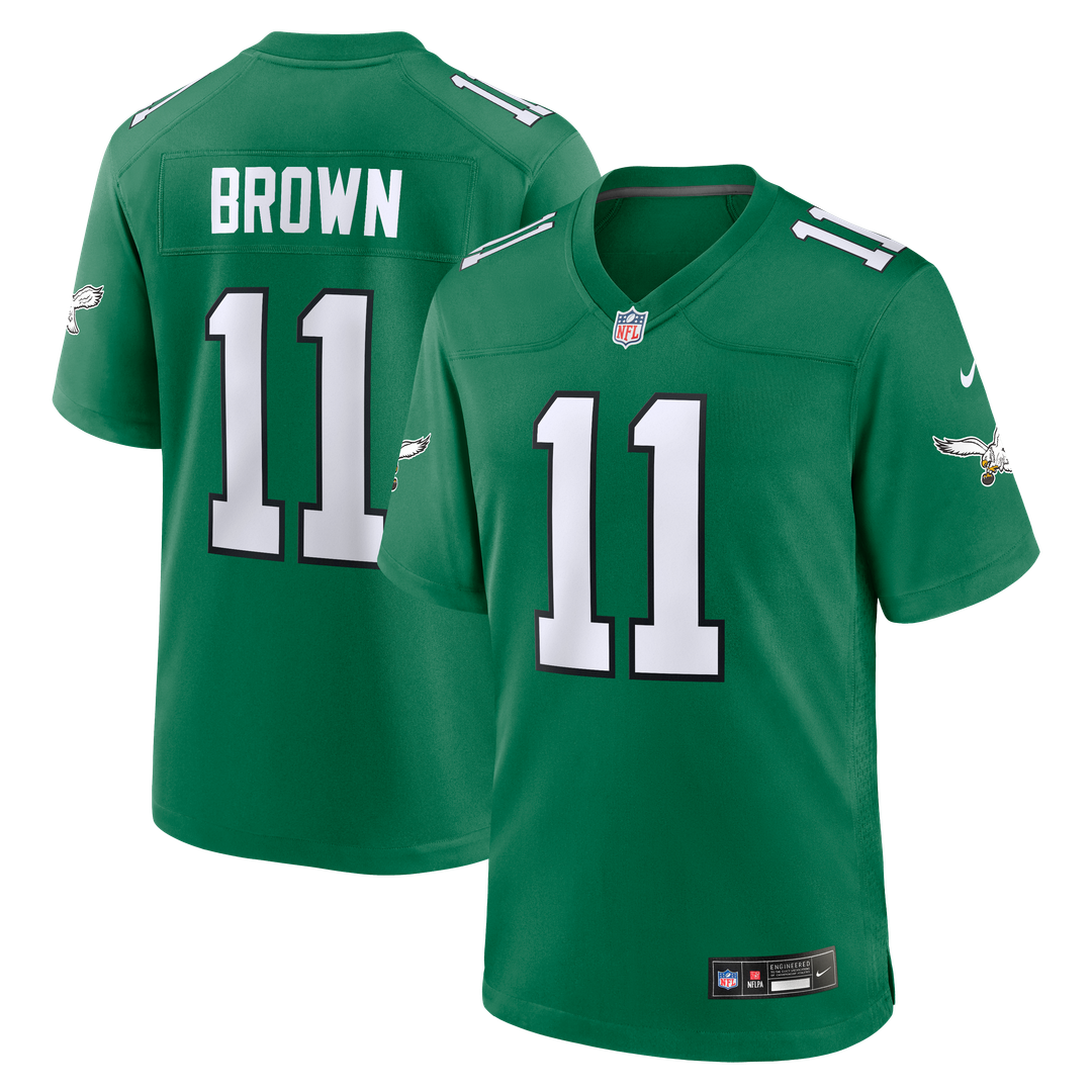 Men's Philadelphia Eagles A.J. Brown Nike Kelly Green product image 13