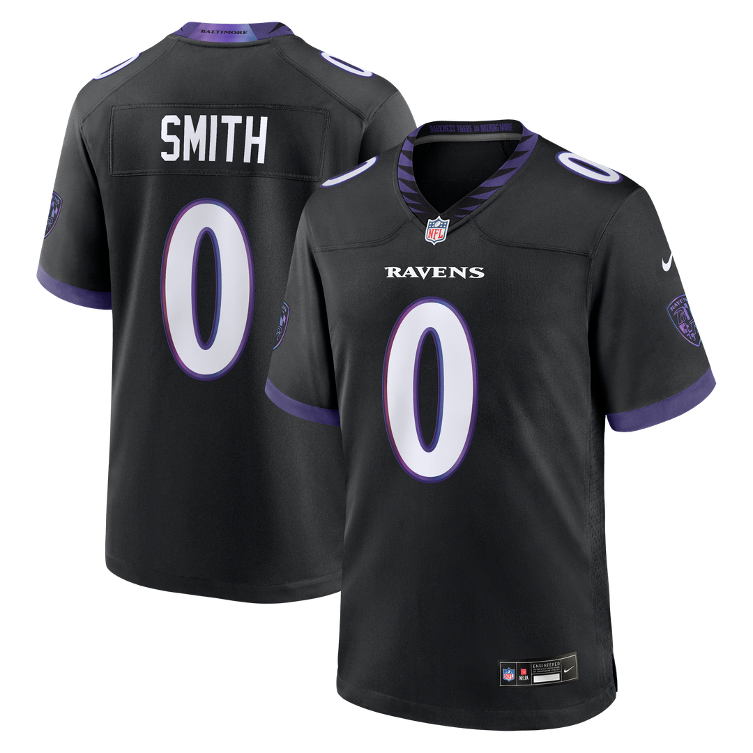 Men's Baltimore Ravens Roquan Smith Nike Black Alternate product image 14