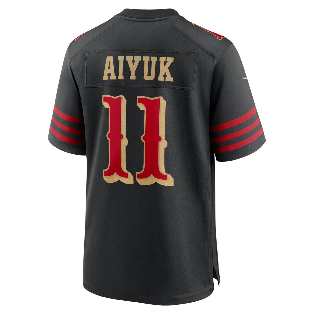 Men's San Francisco 49ers Brandon Aiyuk Nike Black product image 3