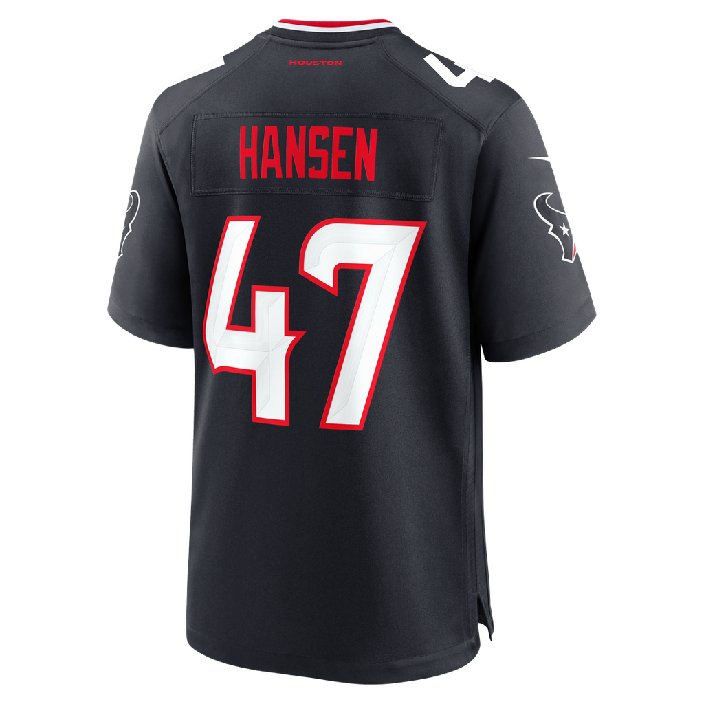 Men's Houston Texans Louis Hansen Nike Navy Team Game Jersey product image 5