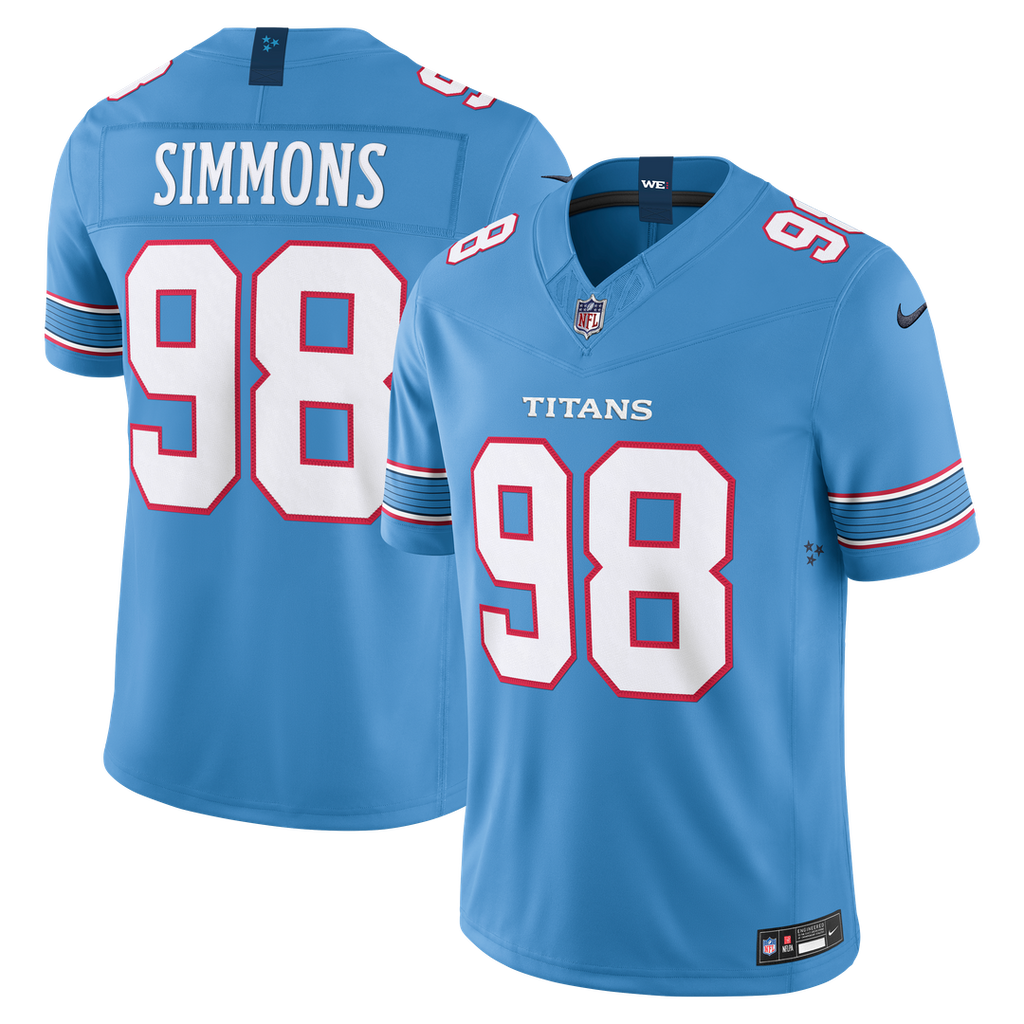 Men's Tennessee Titans Jeffery Simmons Nike Light Blue Team product image 1