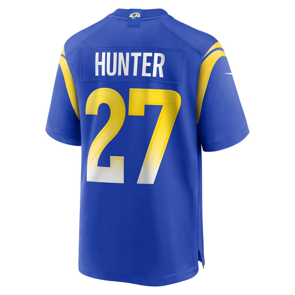 Men's Los Angeles Rams Jarquez Hunter Nike Royal Team Game product image 3
