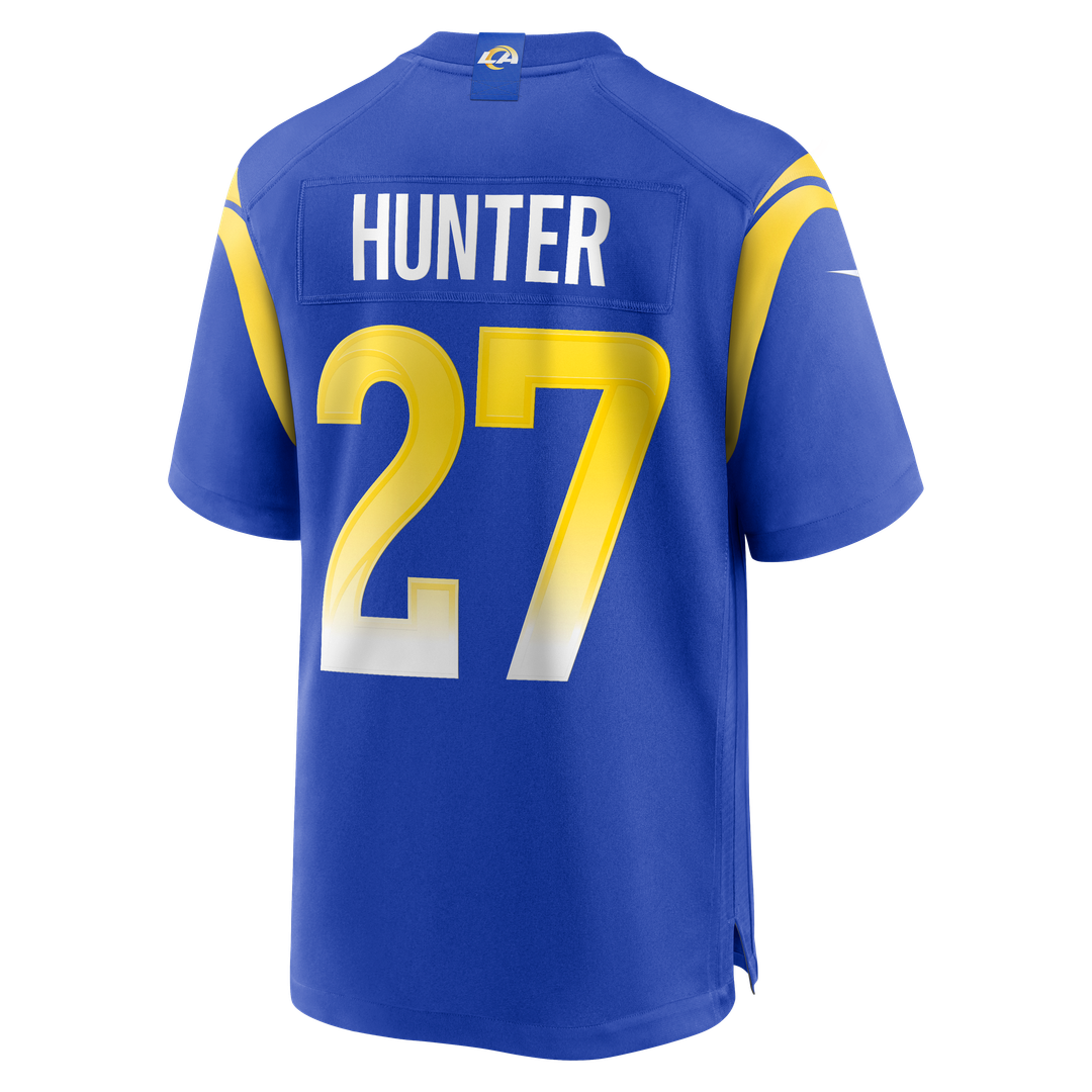 Men's Los Angeles Rams Jarquez Hunter Nike Royal Team Game product image 3