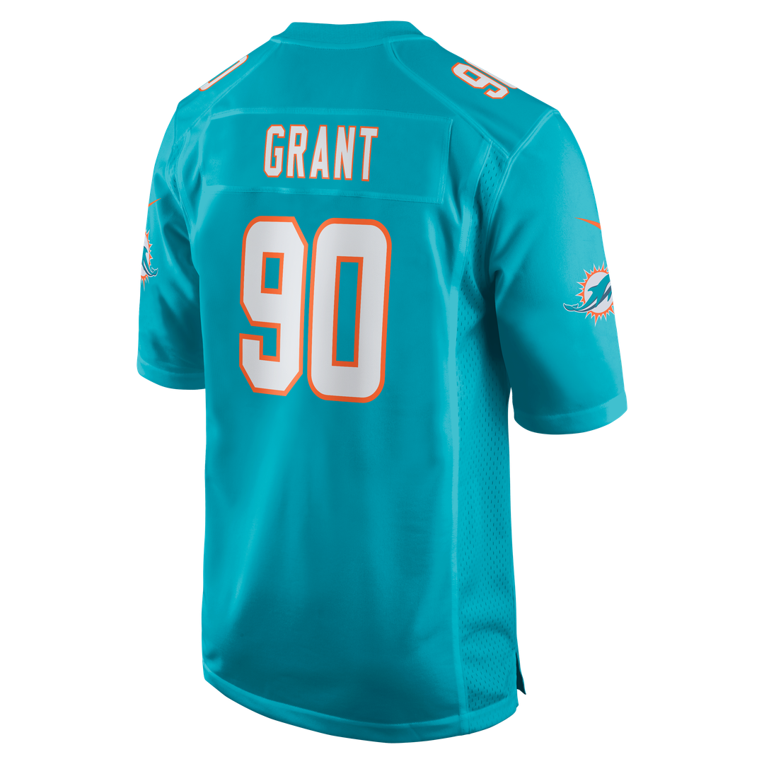 Men's Miami Dolphins Kenneth Grant Nike Aqua Team Game product image 2