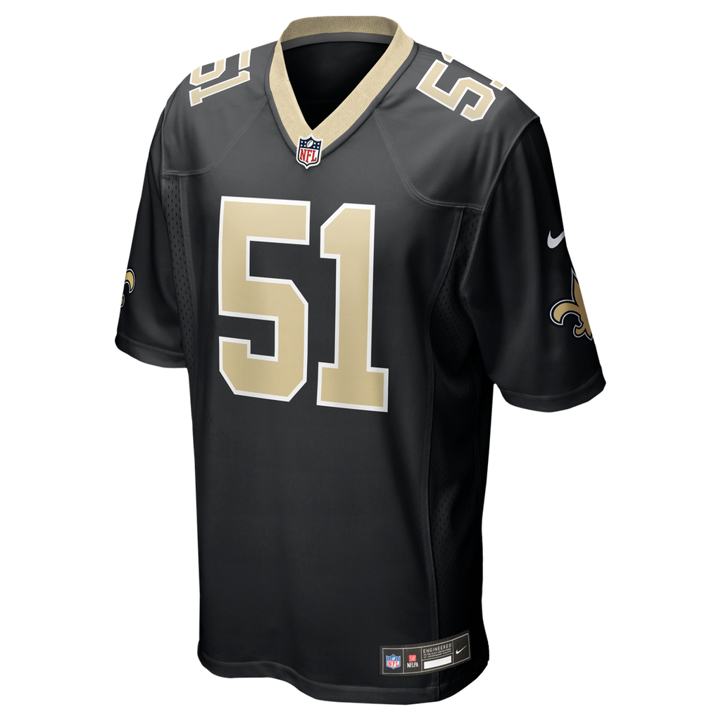 Men's New Orleans Saints Cesar Ruiz Nike Black Player Game product image 2