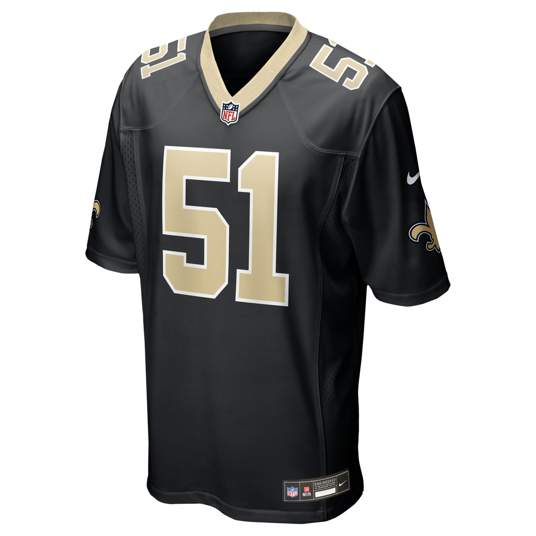 Men's New Orleans Saints Cesar Ruiz Nike Black Player Game product image 2