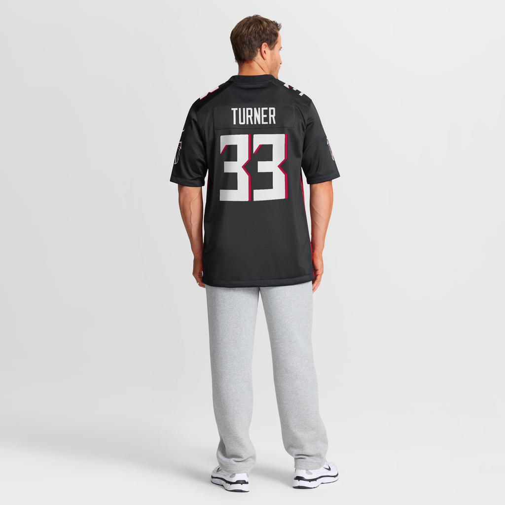 Men's Atlanta Falcons Michael Turner Nike Black Game product image 8